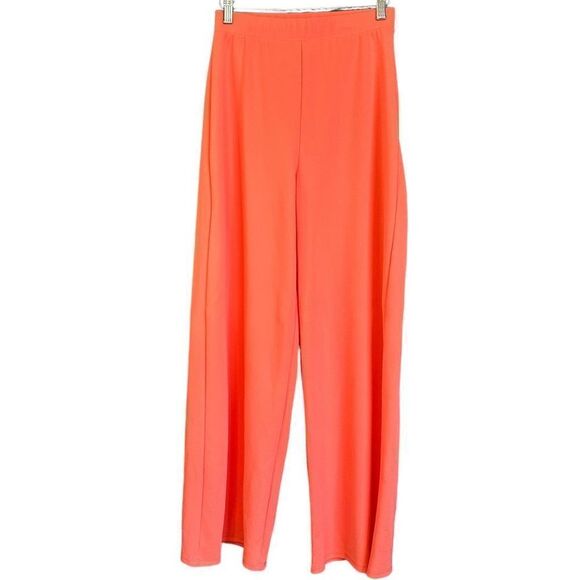 NWT 21 Saints High Waist Wide Leg Trousers Coral - Picture 1 of 9